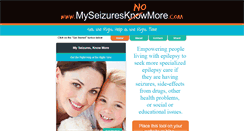 Desktop Screenshot of myseizuresknowmore.com