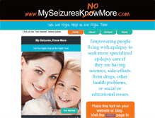 Tablet Screenshot of myseizuresknowmore.com